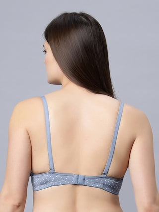 ICPD-PRINT_ASRTD_NAVY Padded Full Coverage Bra (Pack of 1) Incare