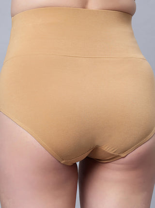 Shaper Belly Control Tummy Tucker Panty With Broad belt Elastic (Pack of 1) NUDE