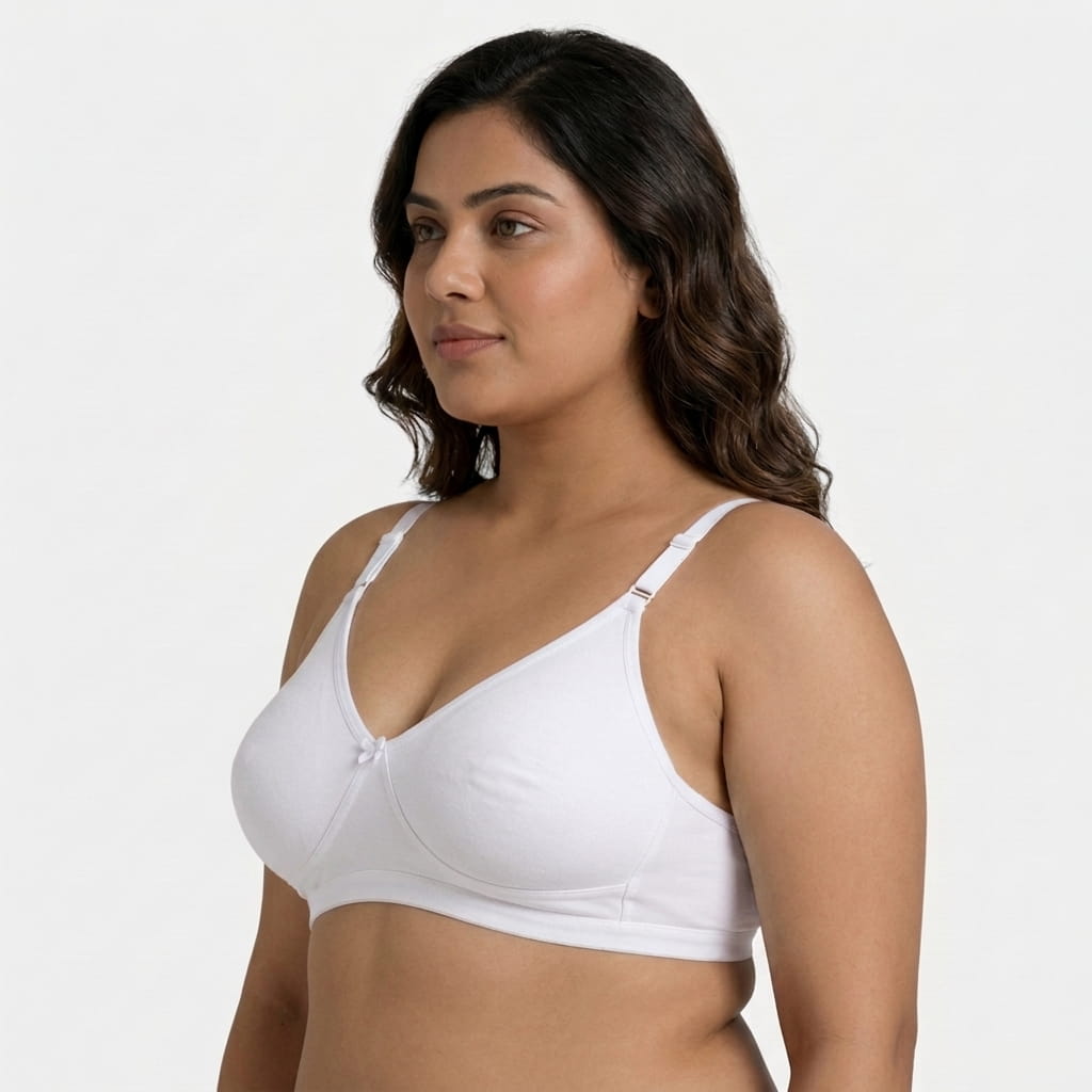 Plus Size Full Coverage Non-Padded Bra -E Cup (36E-46E)
