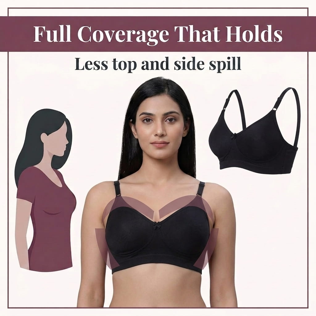 Seamless Full Coverage Non-Padded Bra - AlplVictoria, C Cup