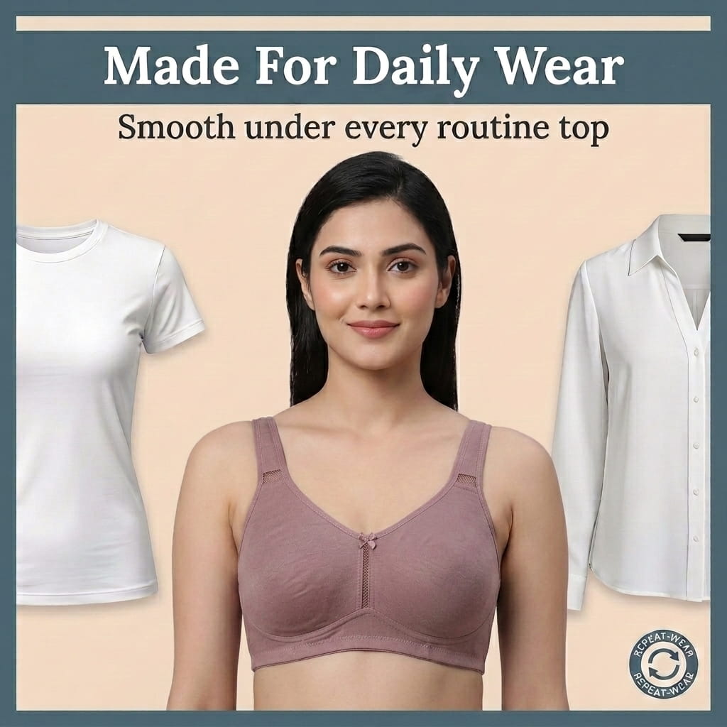 Full Coverage Non-Padded T-Shirt Bra in Polyamide - AlplSecret, C Cup