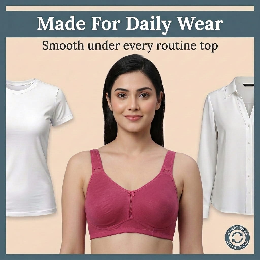 Full Coverage Non-Padded T-Shirt Bra in Polyamide - AlplSecret, C Cup