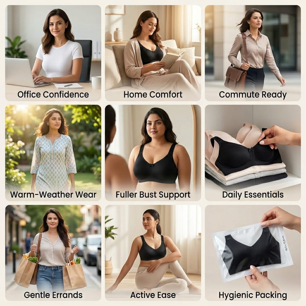 Full Coverage Non-Padded T-Shirt Bra in Polyamide - AlplSecret, C Cup