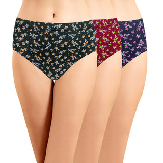 Mid Rise Full Coverage Hipster Panty (Pack of 3) - Incare
