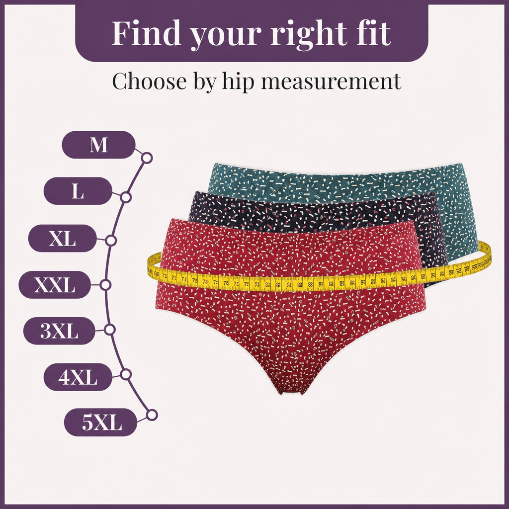 Printed Mid Rise Hipster Panties Pack of 3 - Print Set 3