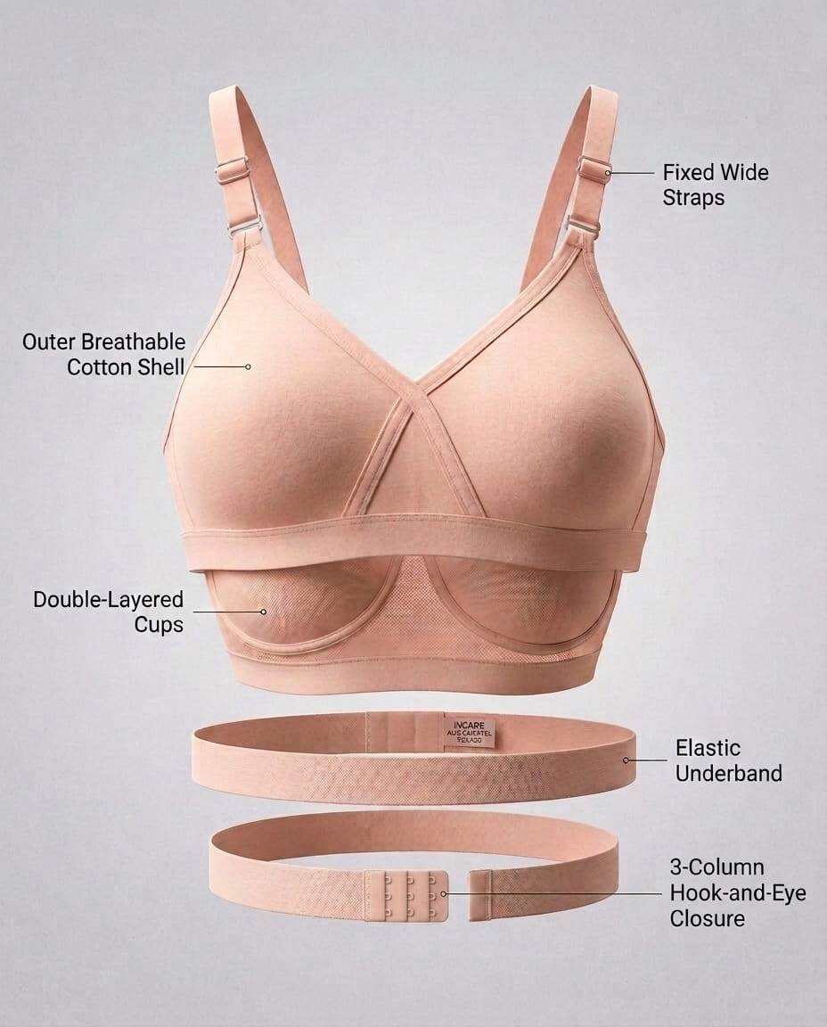 Full Coverage Non-Padded Bra in Soft Interlock Fabric - AlplSenorita, D Cup