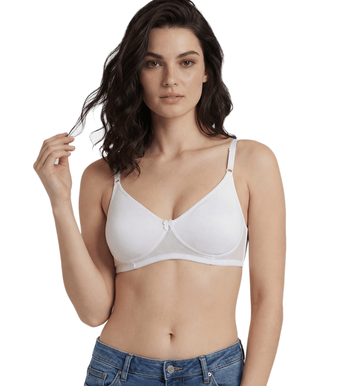 Non-Padded Full Coverage Bra for Women – Wire Free, Moulded Cups (Soha)