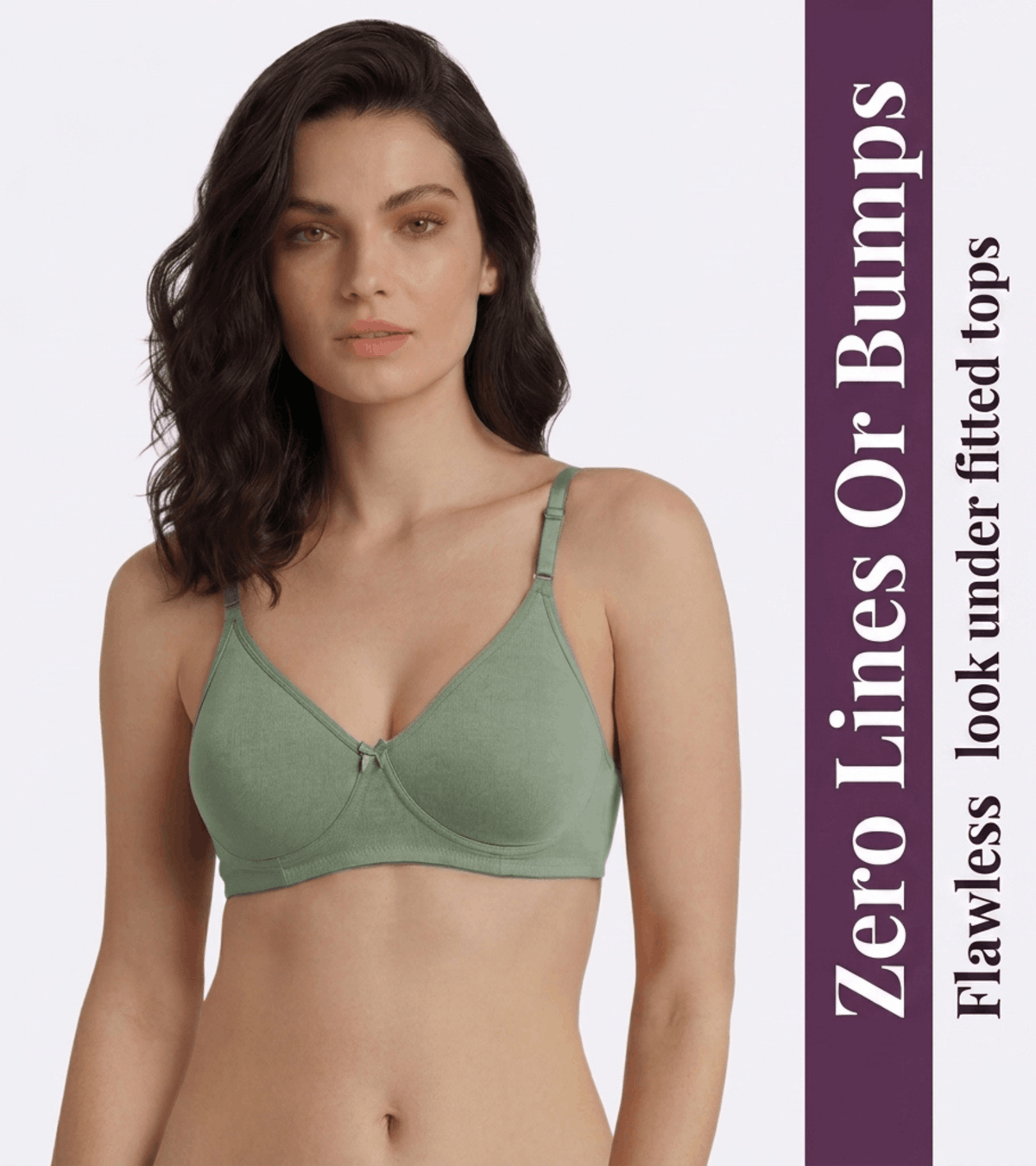 Non-Padded Full Coverage Bra for Women – Wire Free, Moulded Cups (Soha)