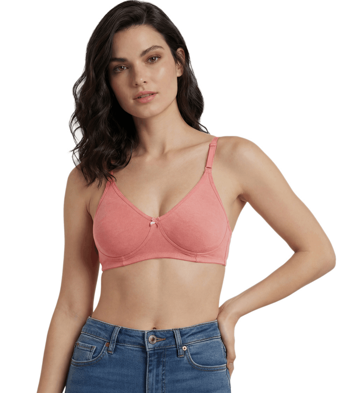 Non-Padded Full Coverage Bra for Women – Wire Free, Moulded Cups (Soha)