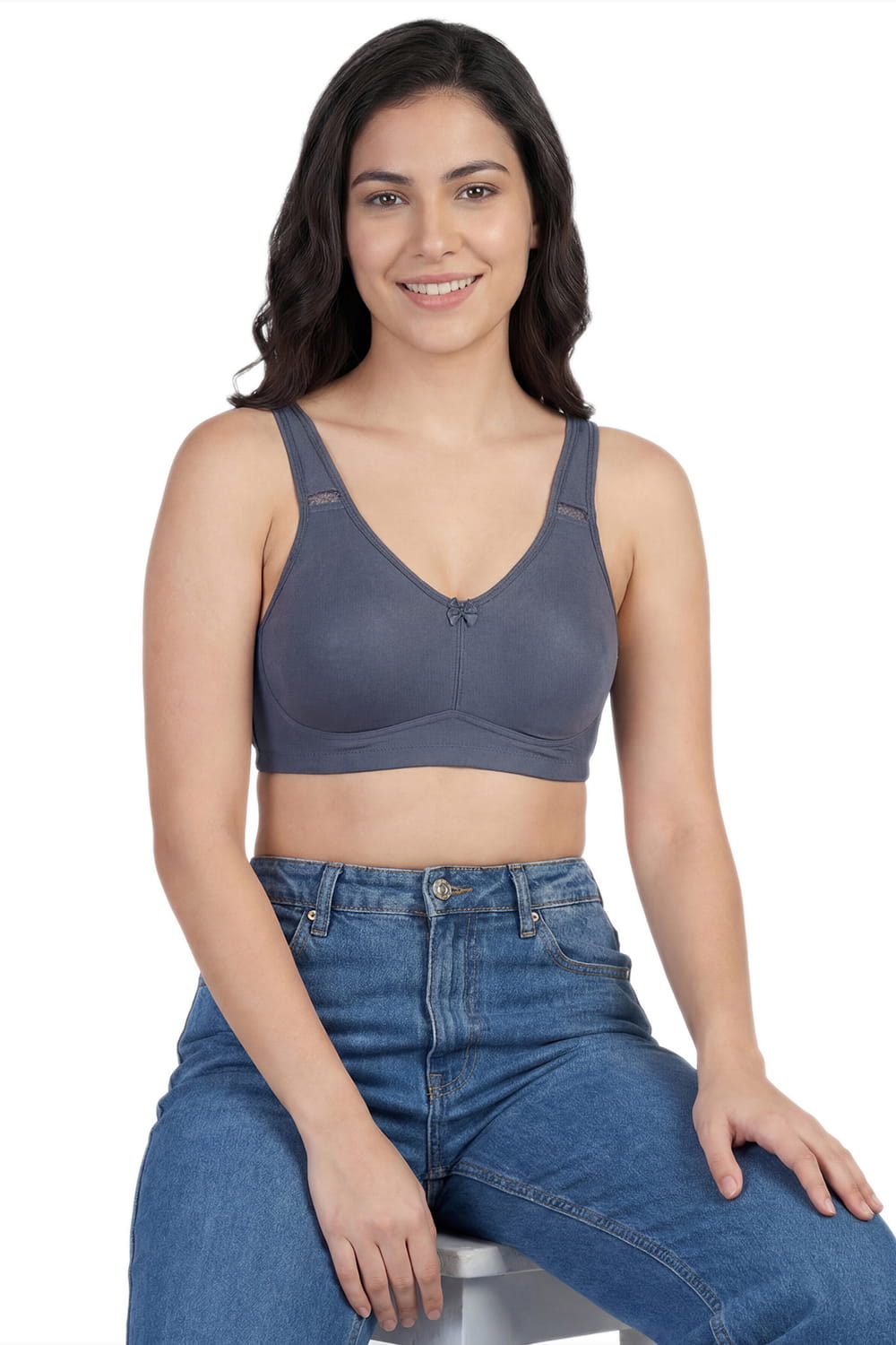 Full Coverage Non-Padded T-Shirt Bra in Polyamide - AlplSecret, C Cup