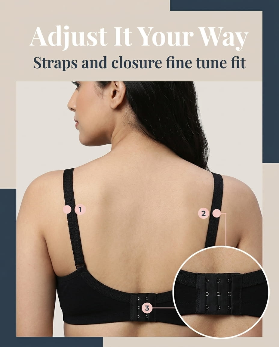 Seamless Padded T-Shirt Bra - C Cup in Skin, Black & White