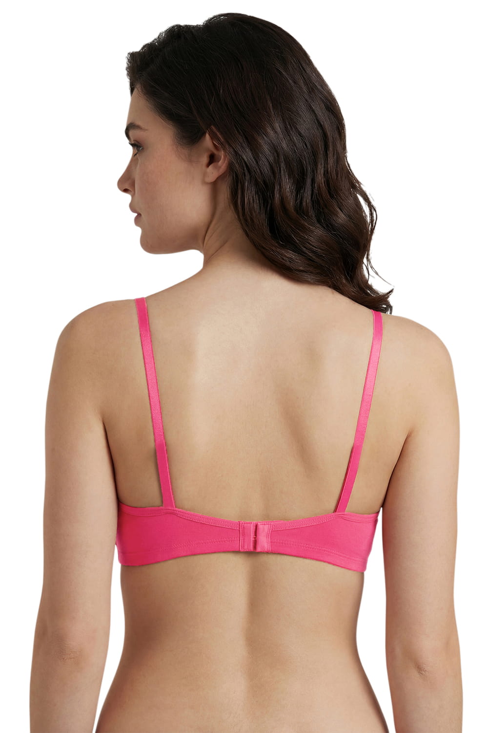 Half Coverage Non-Padded T-Shirt Bra | Deep Neck Seamless B Cup | In Care