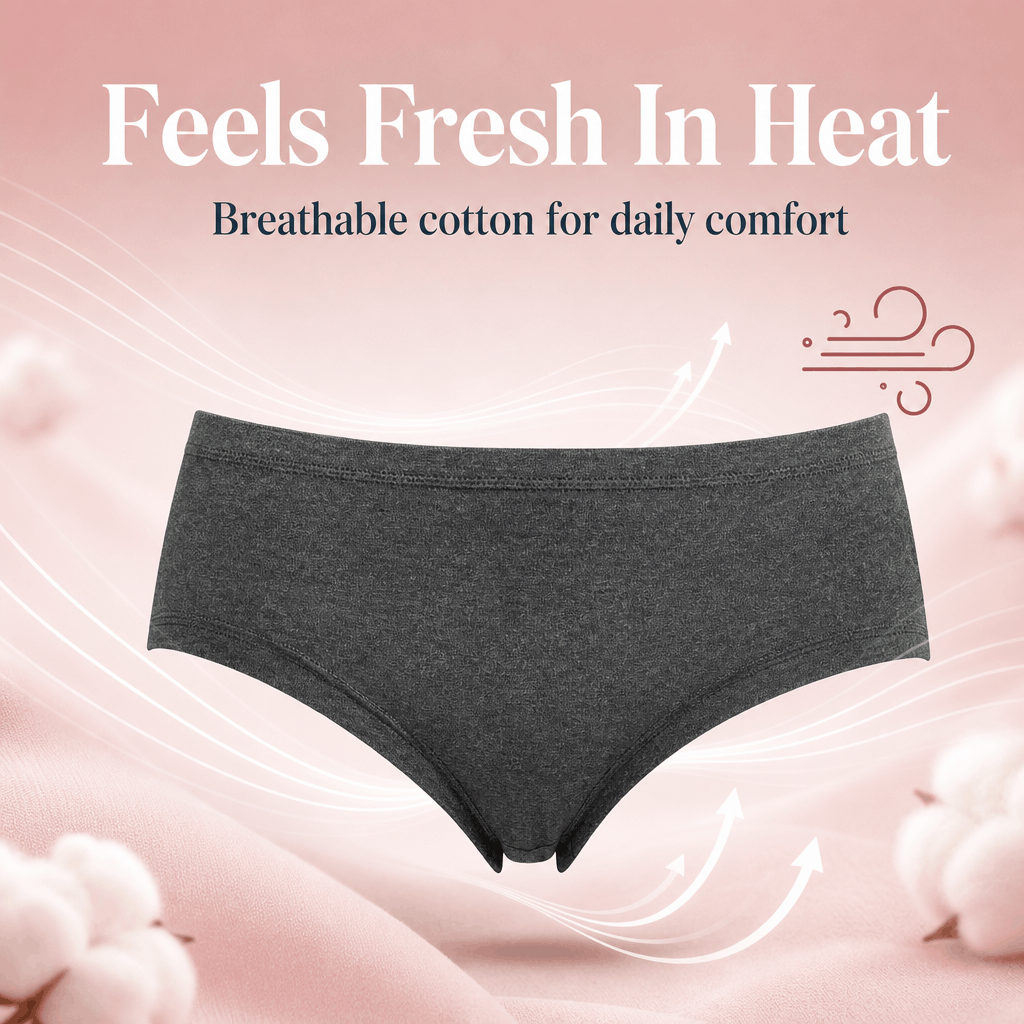 Printed Cotton Hipster Panties with Inner Elastic - Pack of 3
