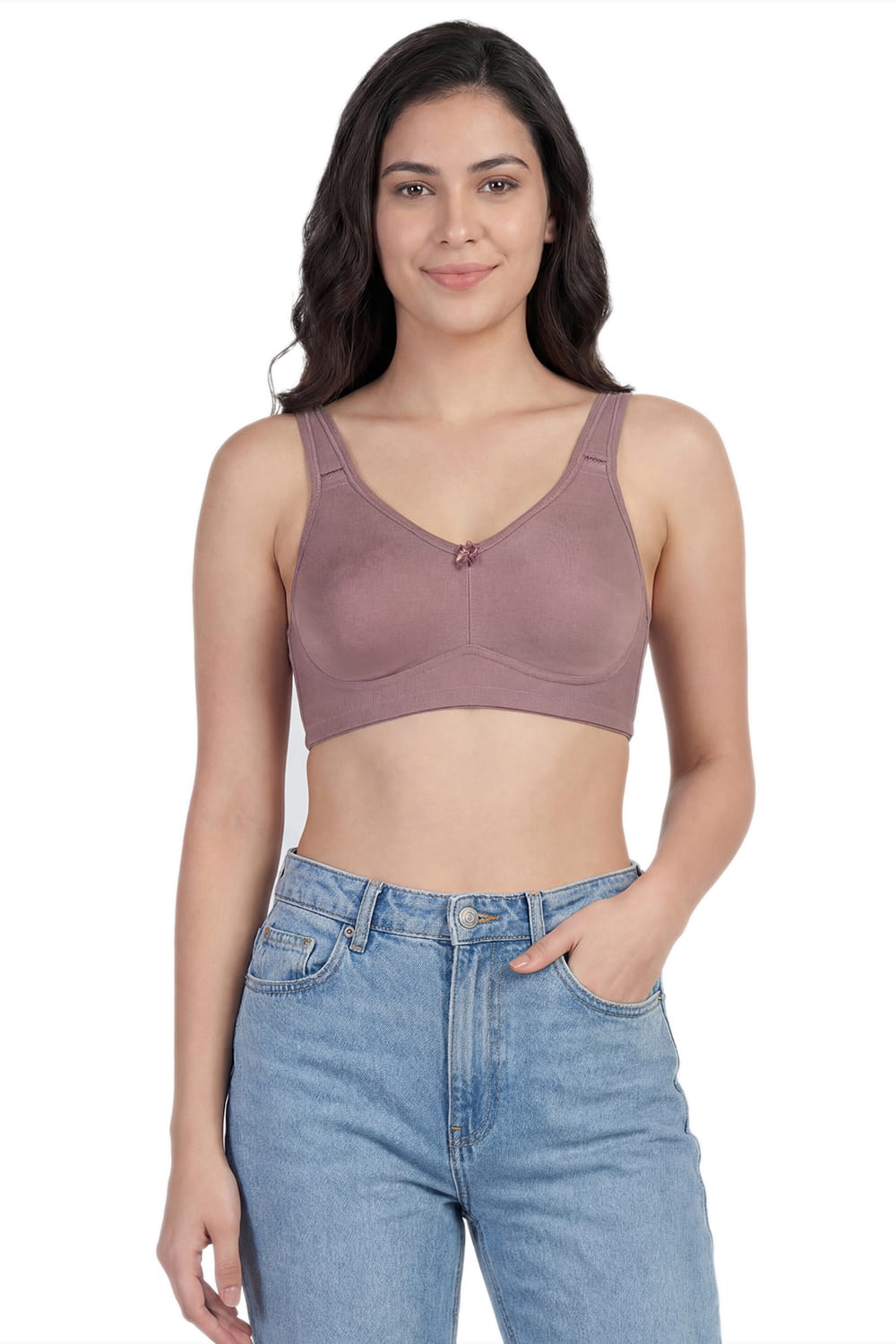 Full Coverage Non-Padded T-Shirt Bra in Polyamide - AlplSecret, C Cup