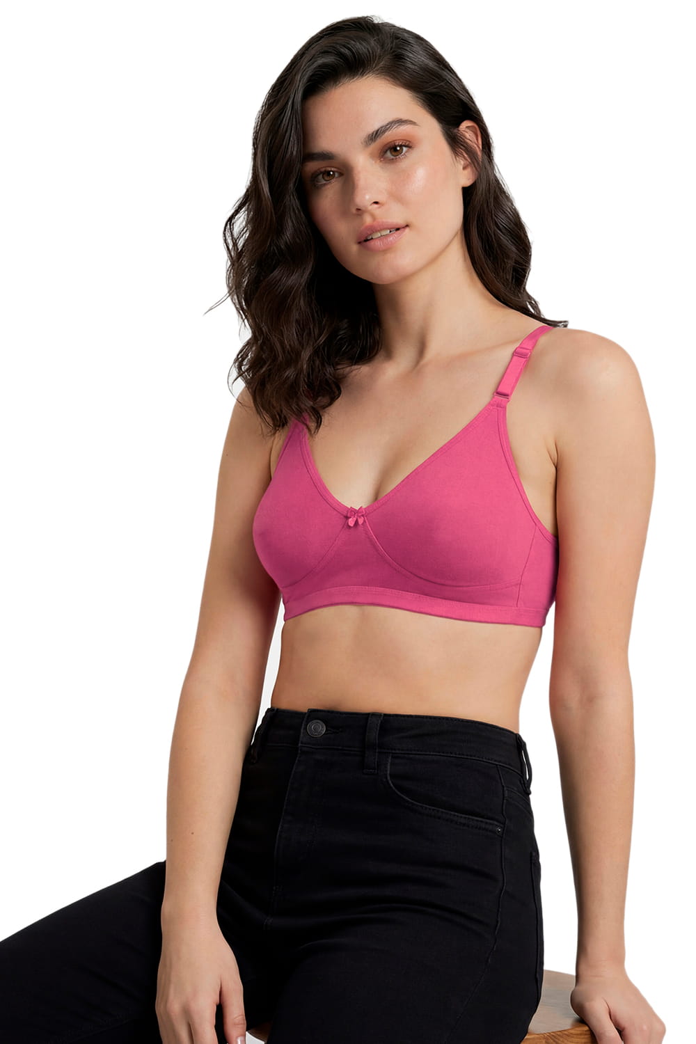 Non-Padded Full Coverage Cotton Bra for Women – Wire Free, Moulded Cups (Suhana)