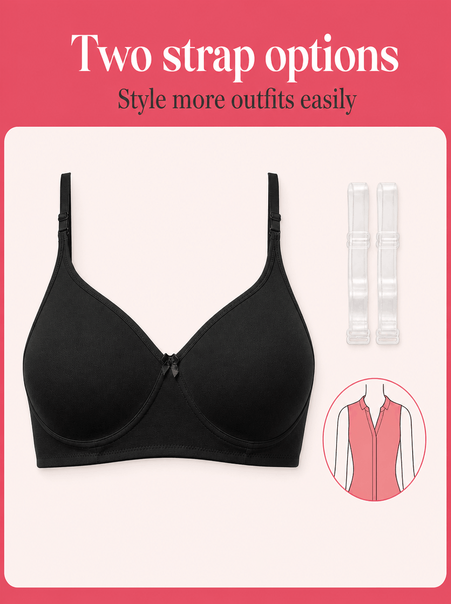 Everyday Padded T-Shirt Bra - B Cup, 4 Colours