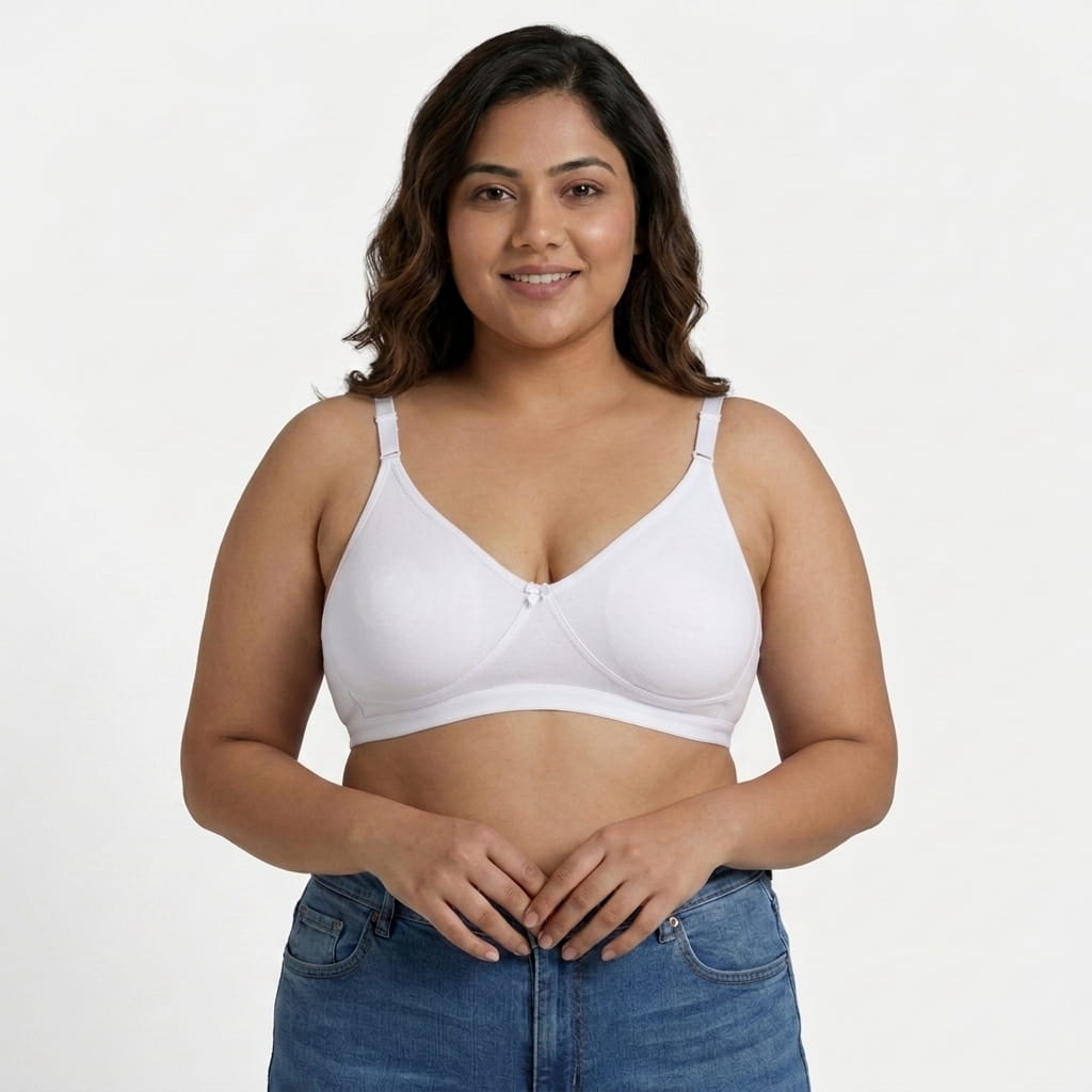 Plus Size Full Coverage Non-Padded Bra -E Cup (36E-46E)