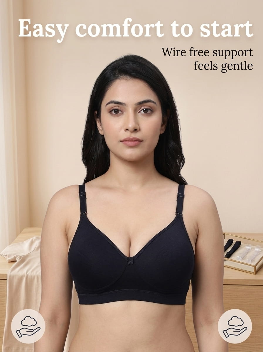 Medium Coverage Padded T-Shirt Bra - B Cup, 6 Colours