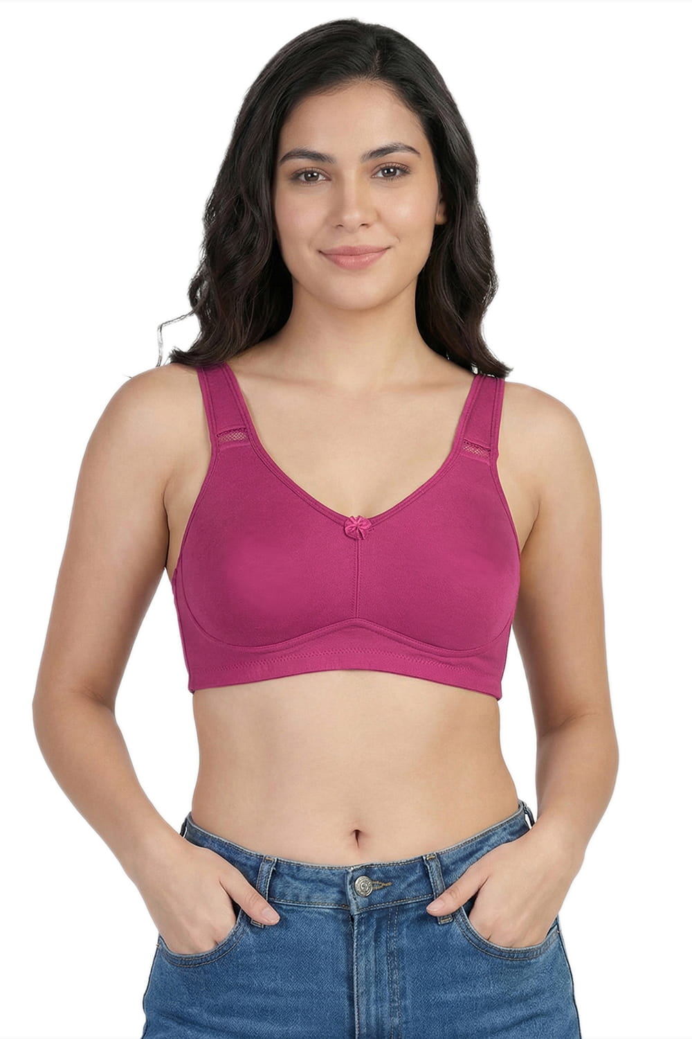 Full Coverage Non-Padded T-Shirt Bra in Polyamide - AlplSecret, C Cup