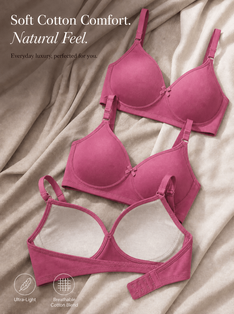 Everyday Padded T-Shirt Bra - B Cup, 4 Colours
