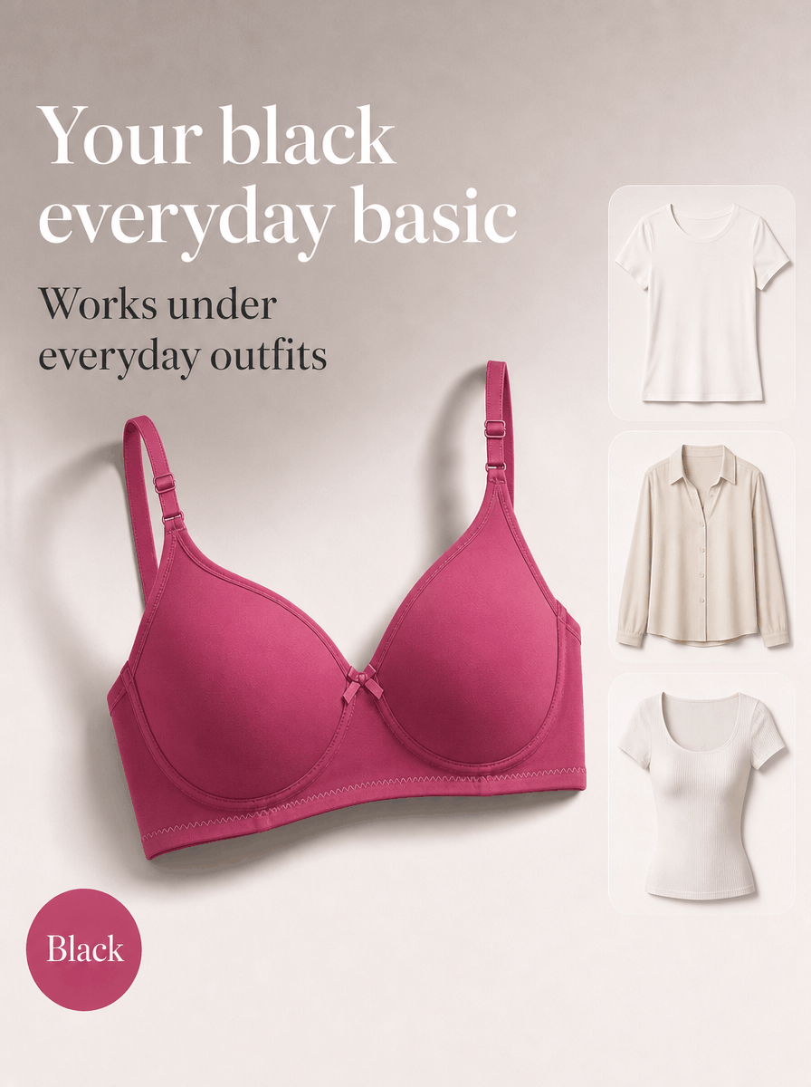 Everyday Padded T-Shirt Bra - B Cup, 4 Colours