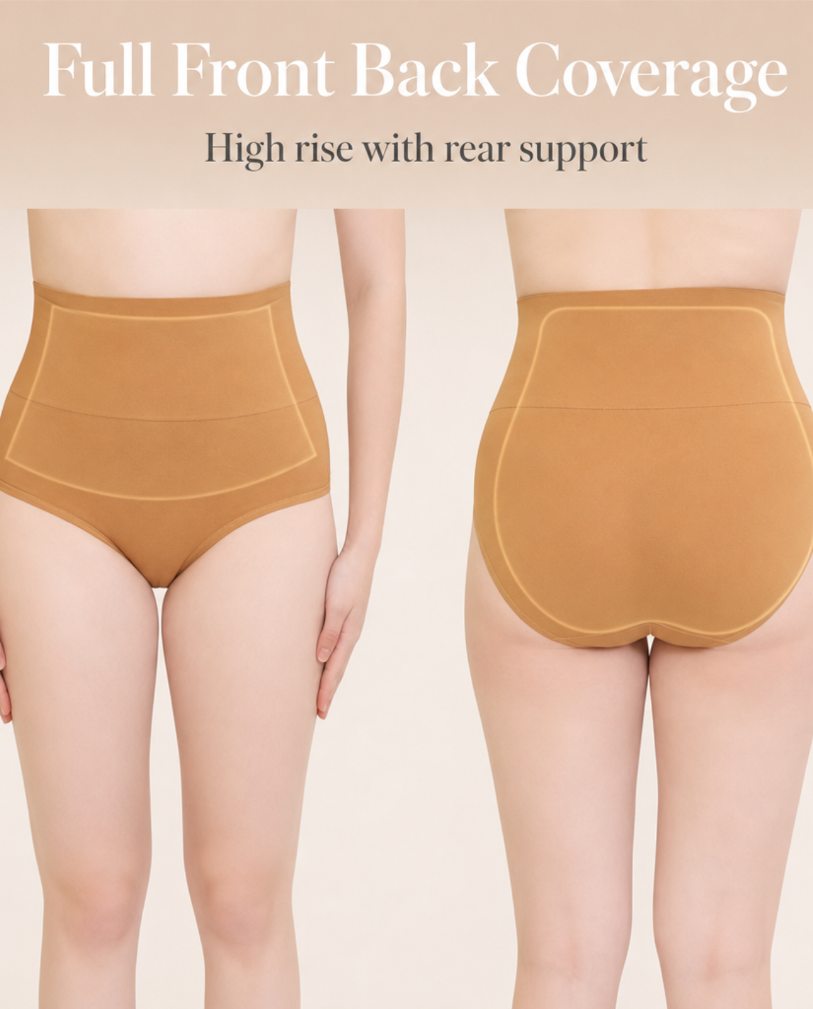 Shapewear Tummy Control Panty with Broad Elastic Waistband | Full Coverage