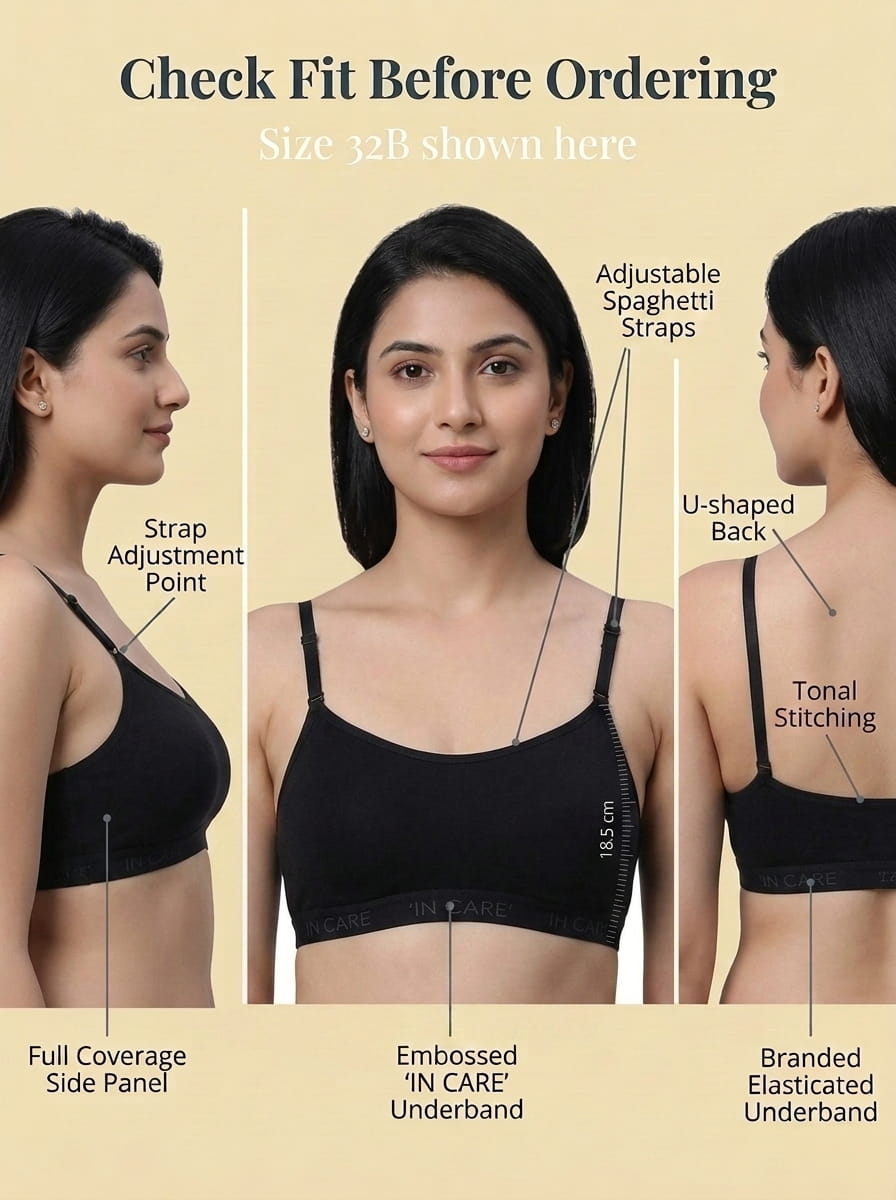 Wire-Free Slip-On Sports Bra - Full Coverage
