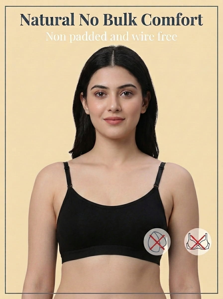 Wire-Free Slip-On Sports Bra - Full Coverage