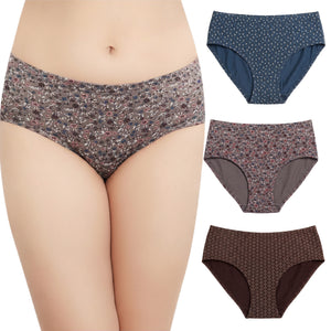 Cotton Hipster Panty Combo – Slate, Taupe & Cocoa, Pack of 3