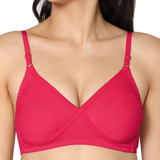 Non-Padded Full Coverage  T-Shirt Bra Mangenta Royalblue color (Pack of 2)