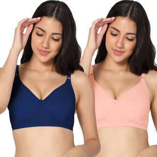Suhana Non-Padded Full Coverage T-Shirt Bra (Pack of 2) - Incare