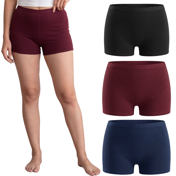 In Care Cotton Hipster Boyshorts | Full Coverage | Pack of 3