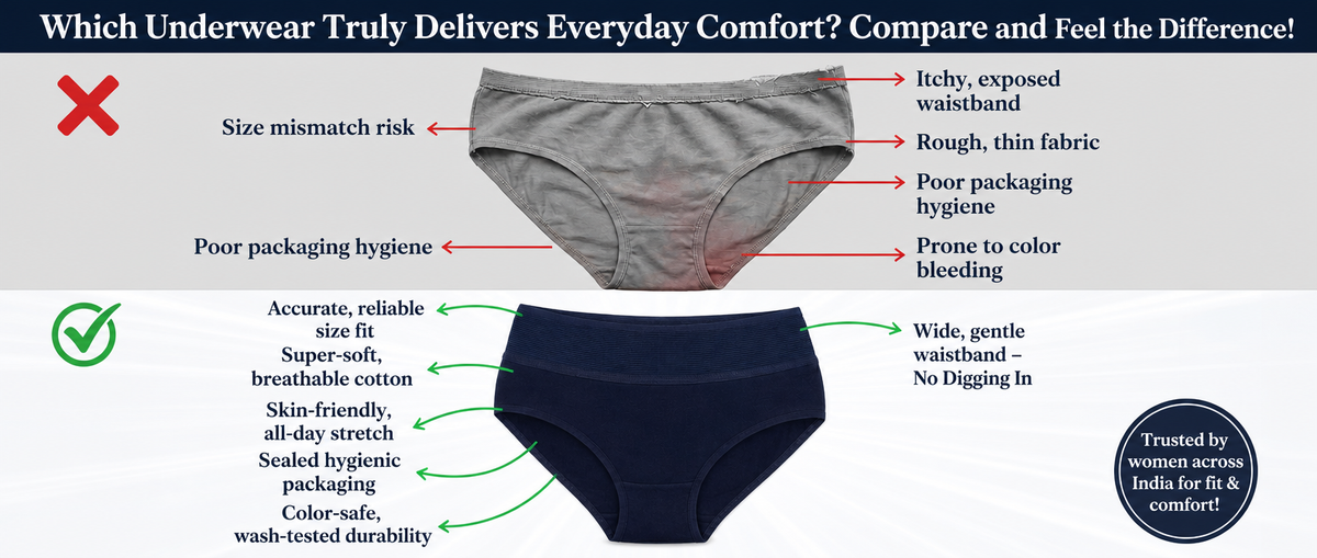 Which Underwear Truly Delivers Everyday Comfort? Compare and Feel the Difference!