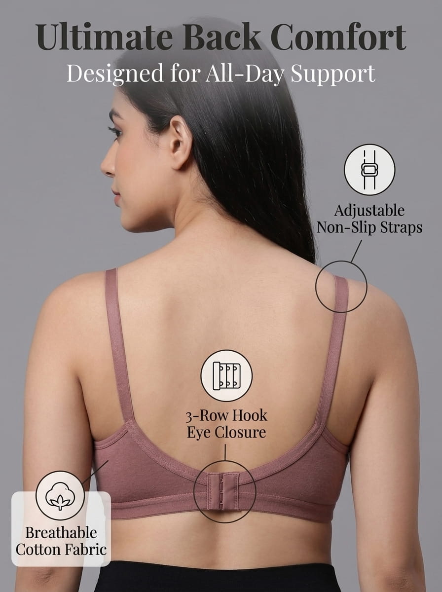 Maternity Nursing Bra – Zoey | Non-Padded Non-Wired Full Coverage C Cup