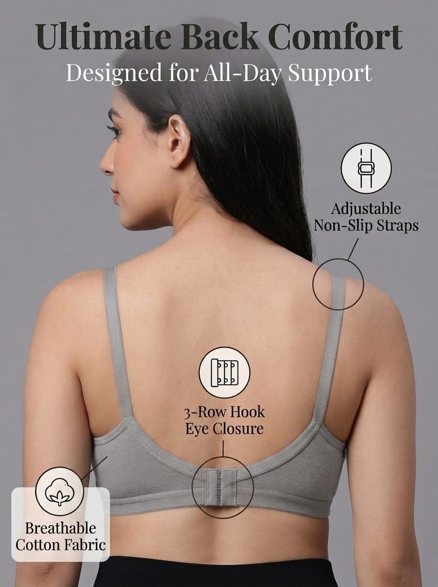 Maternity Nursing Bra – Zoey | Non-Padded Non-Wired Full Coverage C Cup