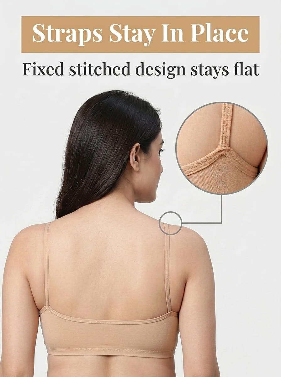 Slip-On Sports Bra - Non-Padded, Full Coverage