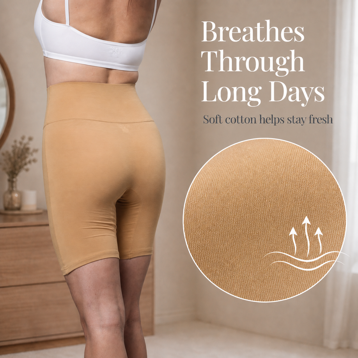 High Waist Tummy Control Shaper Panty with Broad Inner Elastic