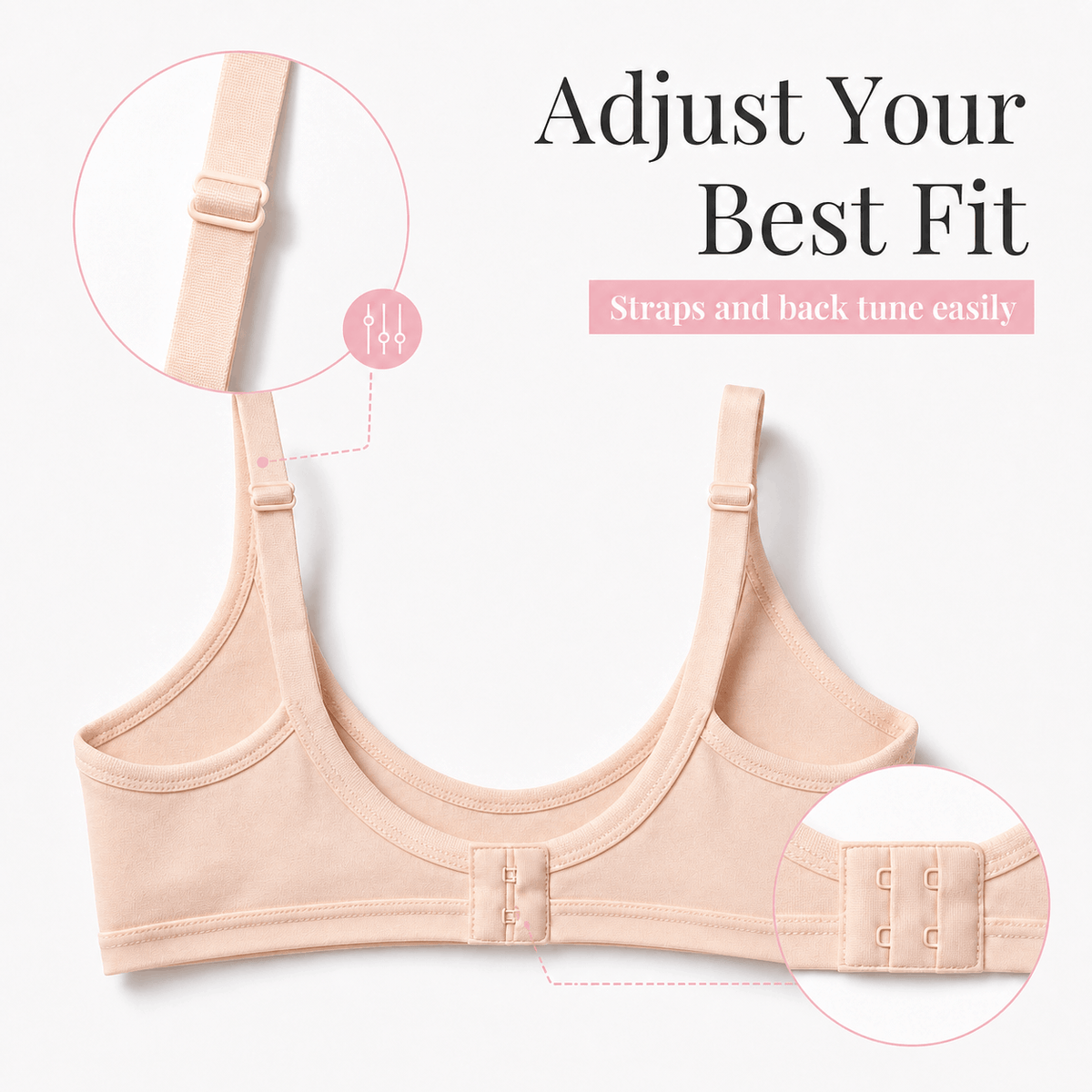 Maternity Nursing Bra – Zoey | Non-Padded Non-Wired Full Coverage C Cup