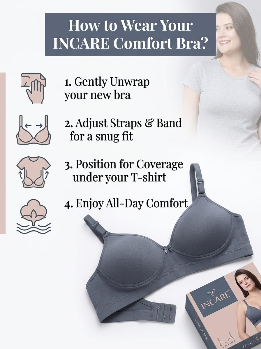 Medium Coverage Padded T-Shirt Bra - B Cup, 6 Colours