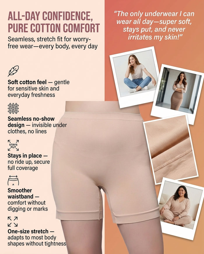 All-Day Confidence, Pure Cotton Comfort