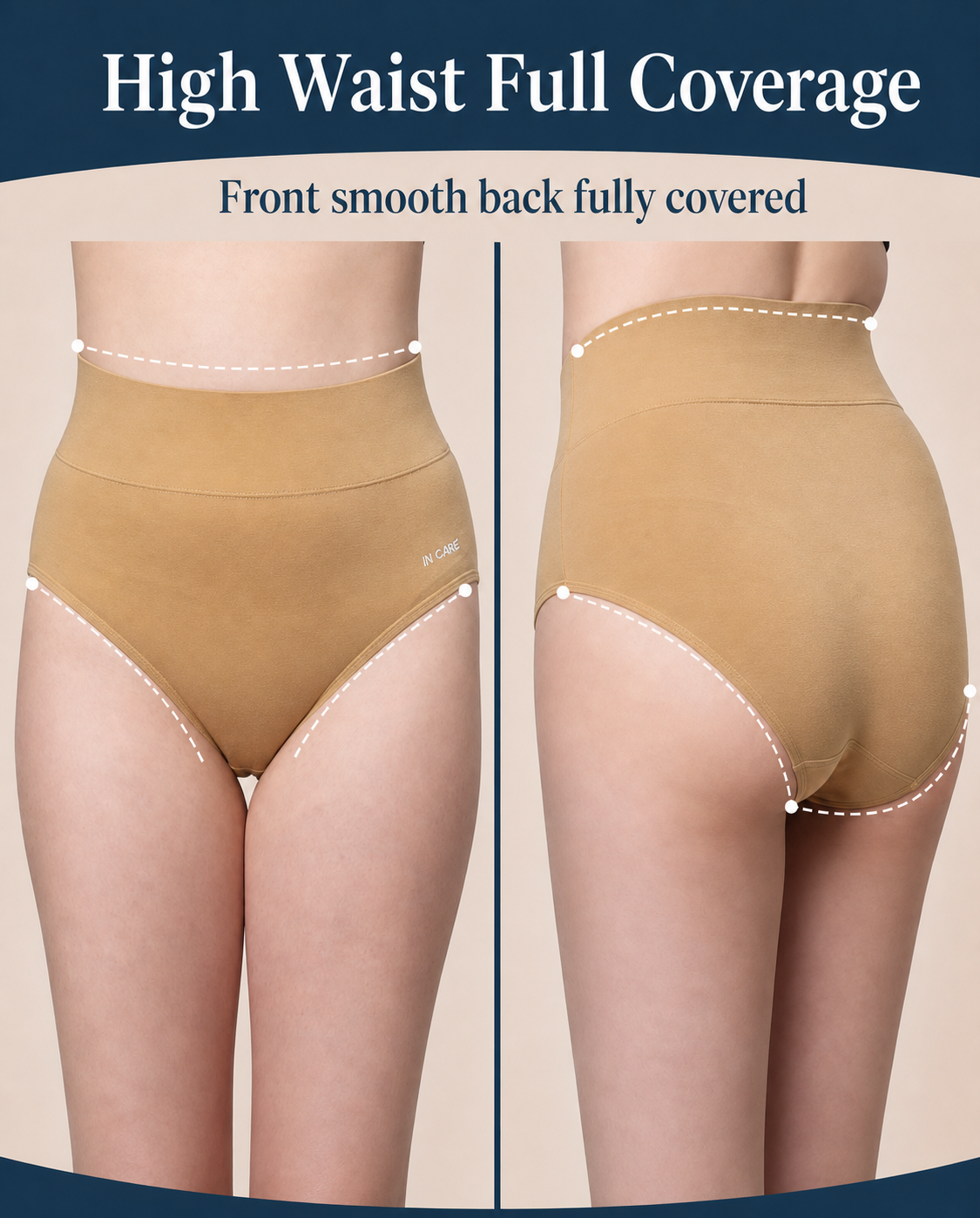 High Waist Belly Control Shaper Panty with Broad Elastic Belt