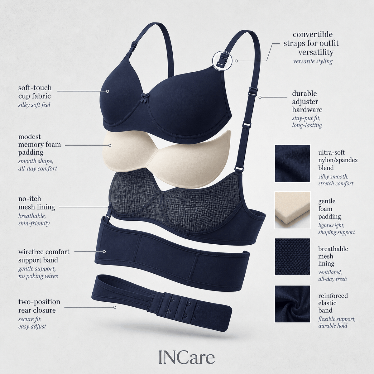 Half Coverage Padded T-Shirt Bra - B Cup