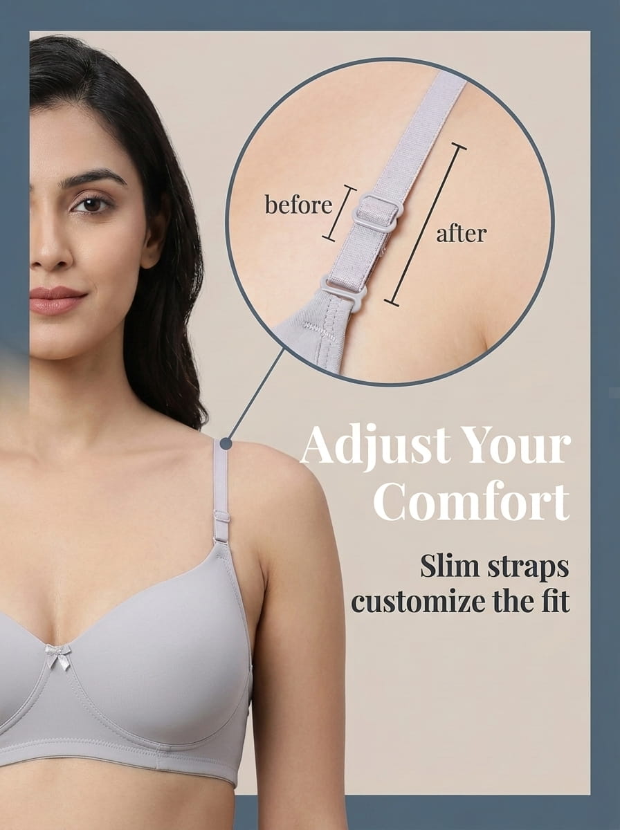 Half Coverage Padded T-Shirt Bra - B Cup
