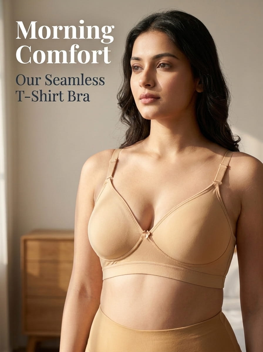 Medium Coverage Padded T-Shirt Bra - B Cup, 6 Colours