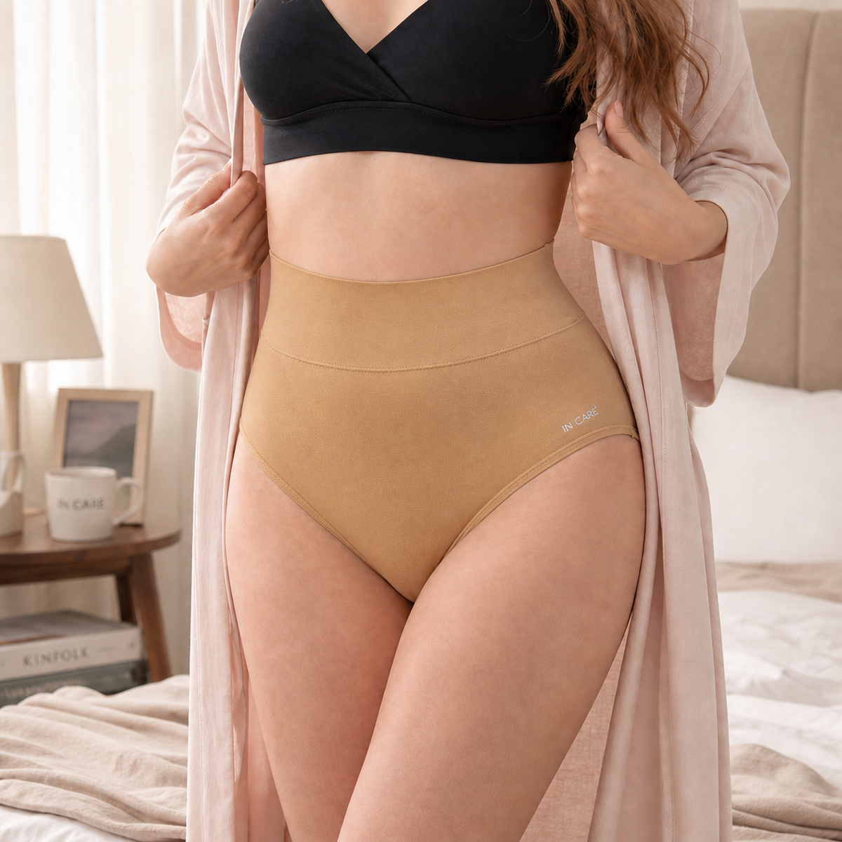 High Waist Belly Control Shaper Panty with Broad Elastic Belt