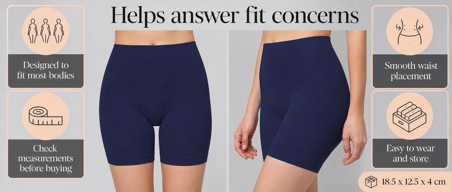 Stretchable High Rise Boyshorts | Free Size Micro Fabric Panty Boyshort specification image