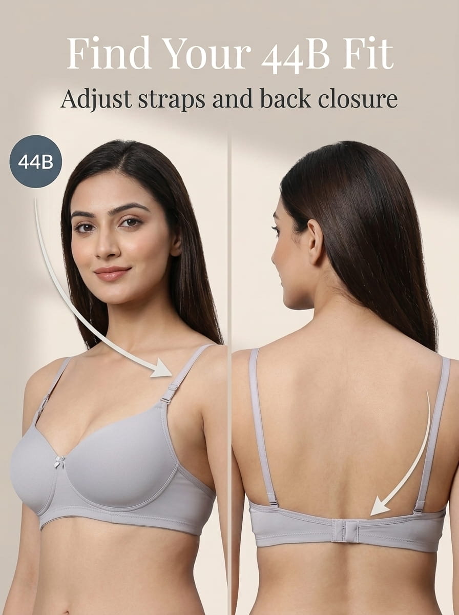 Half Coverage Padded T-Shirt Bra - B Cup