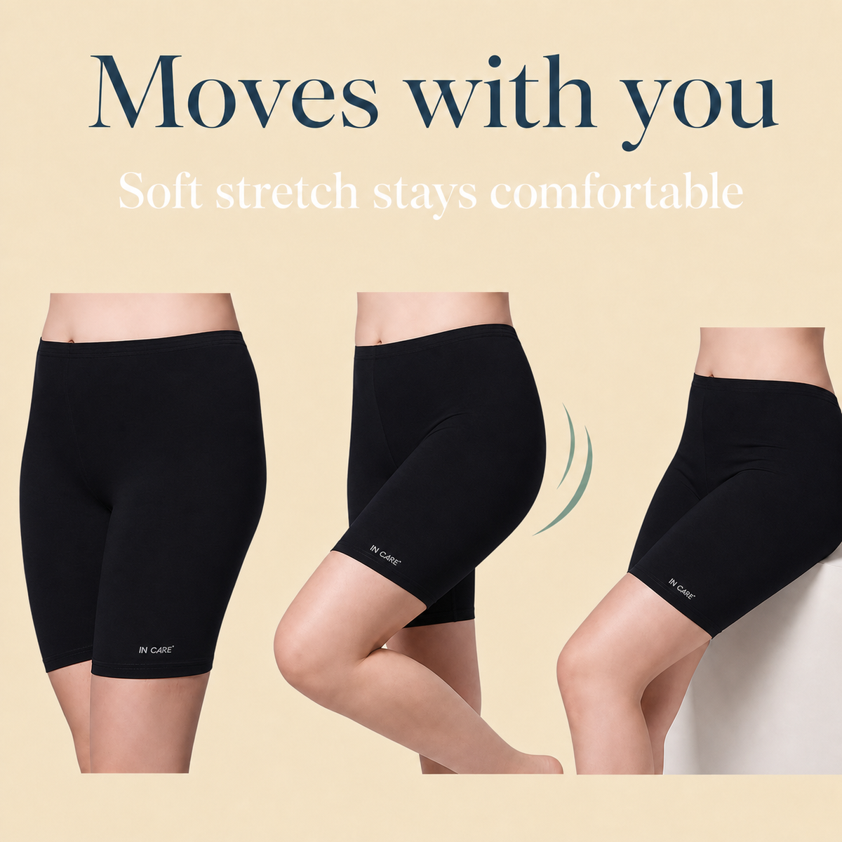 Cotton High Rise Boyshorts with Soft Elastic Waistband | Full Coverage