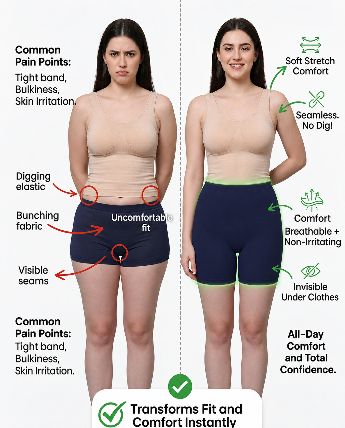 Stretchable High Rise Boyshorts | Free Size Micro Fabric Panty Boyshort