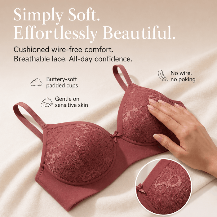 Soft Lace & Wire-Free Comfort